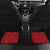 Red Polynesia Hammerhead Shark Tattoo With Plumeria Lei Car Mats