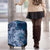 Navy Blue Polynesia Hammerhead Shark Tattoo With Plumeria Lei Luggage Cover