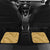 Yellow Polynesia Hammerhead Shark Tattoo With Plumeria Lei Car Mats