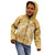 Yellow Polynesia Hammerhead Shark Tattoo With Plumeria Lei Kid Hoodie