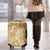Yellow Polynesia Hammerhead Shark Tattoo With Plumeria Lei Luggage Cover