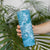 Blue Polynesia Hammerhead Shark Tattoo With Plumeria Lei Skinny Tumbler