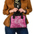 Pink Polynesia Hammerhead Shark Tattoo With Plumeria Lei Shoulder Handbag