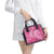 Pink Polynesia Hammerhead Shark Tattoo With Plumeria Lei Shoulder Handbag