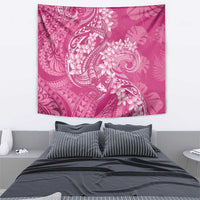 Pink Polynesia Hammerhead Shark Tattoo With Plumeria Lei Tapestry LT14 - Polynesian Pride