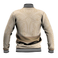 Mauri Ribaberiki Kiribati Baseball Jacket Cowrie Shells Lei Palm Leaf Weaving