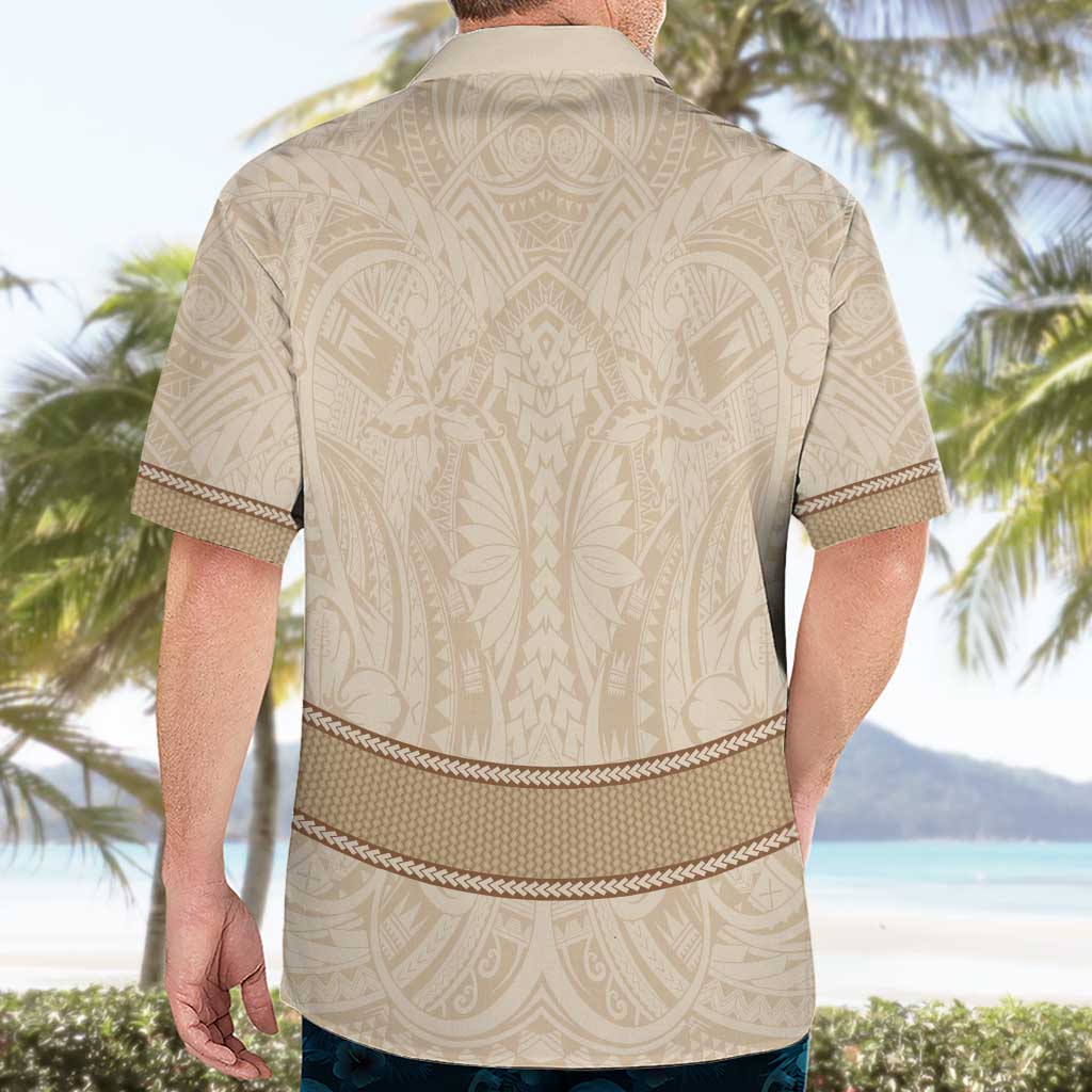 Mauri Ribaberiki Kiribati Hawaiian Shirt Cowrie Shells Lei Palm Leaf Weaving