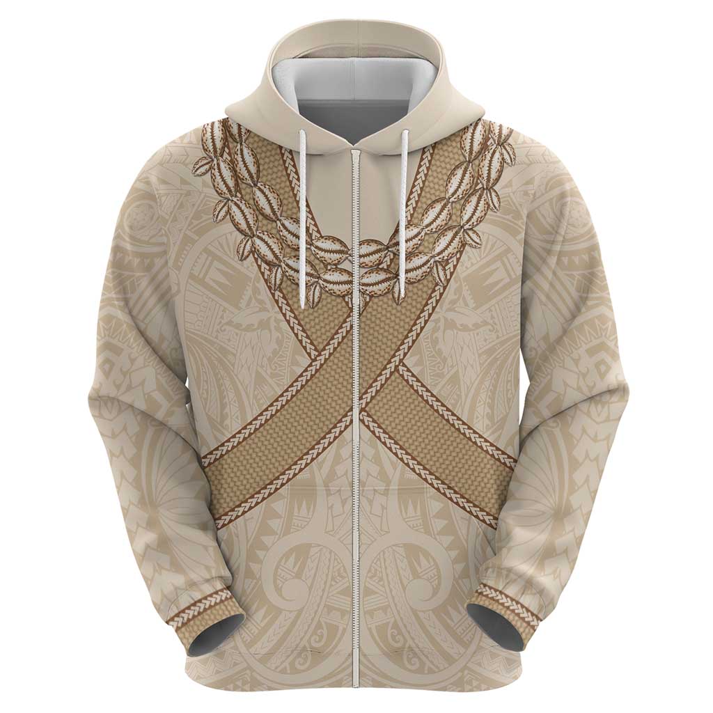 Mauri Ribaberiki Kiribati Hoodie Cowrie Shells Lei Palm Leaf Weaving