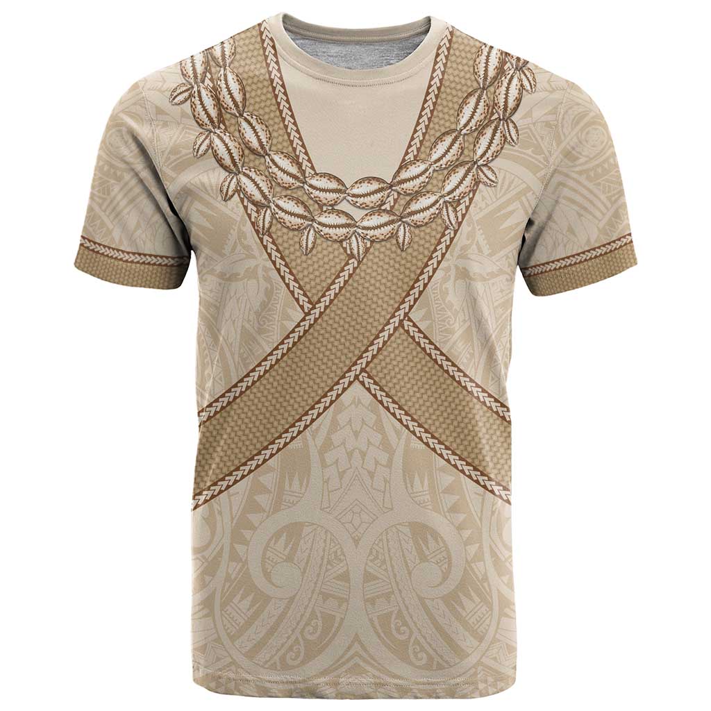 Mauri Ribaberiki Kiribati T Shirt Cowrie Shells Lei Palm Leaf Weaving