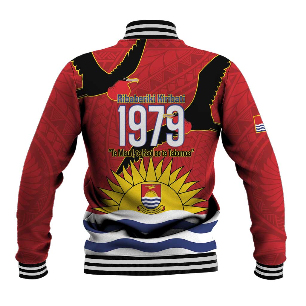 Mauri Kiribati Independence Day Baseball Jacket 1979 Proud National Frigatebird