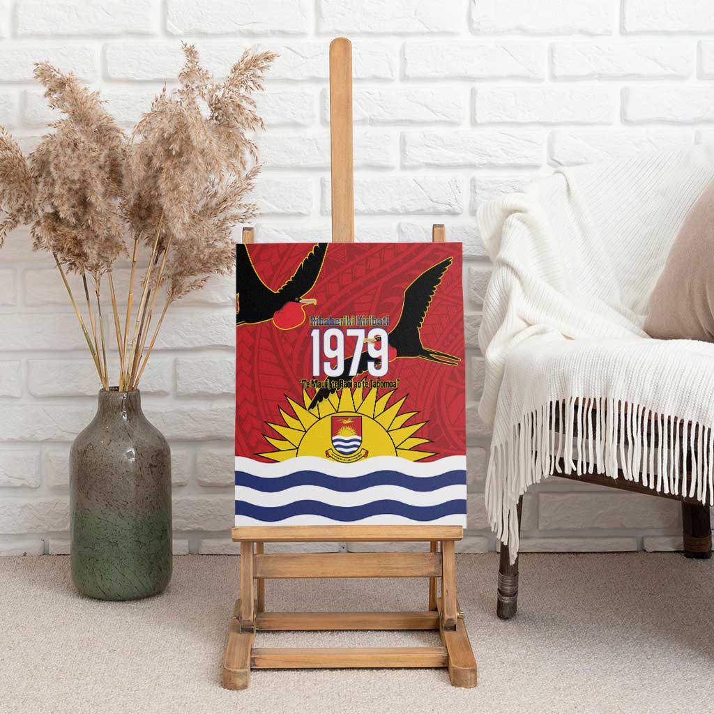 Mauri Kiribati Independence Day Canvas Wall Art 1979 Proud National Frigatebird