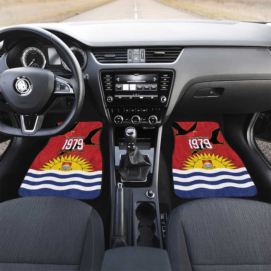 Mauri Kiribati Independence Day Car Mats 1979 Proud National Frigatebird