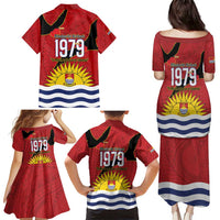 Mauri Kiribati Independence Day Family Matching Puletasi and Hawaiian Shirt 1979 Proud National Frigatebird LT14 - Polynesian Pride