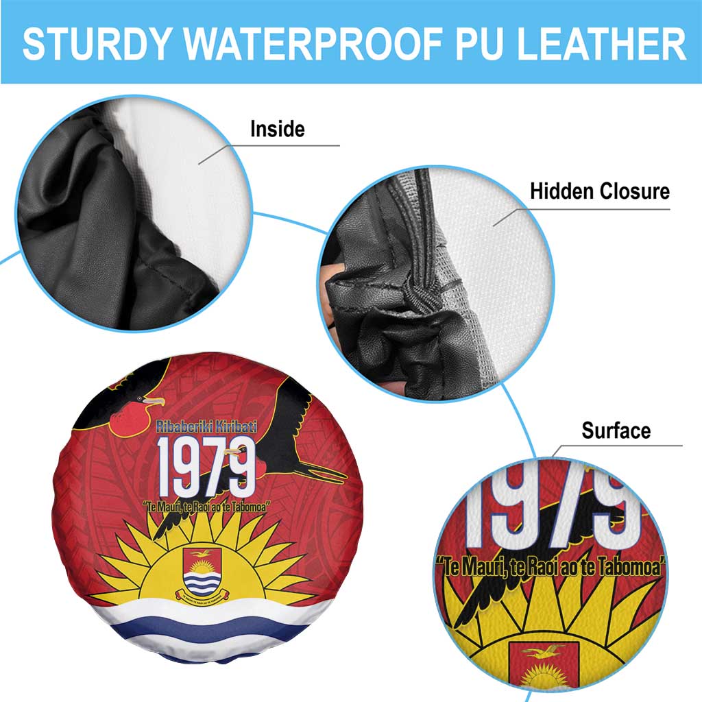 Mauri Kiribati Independence Day Spare Tire Cover 1979 Proud National Frigatebird