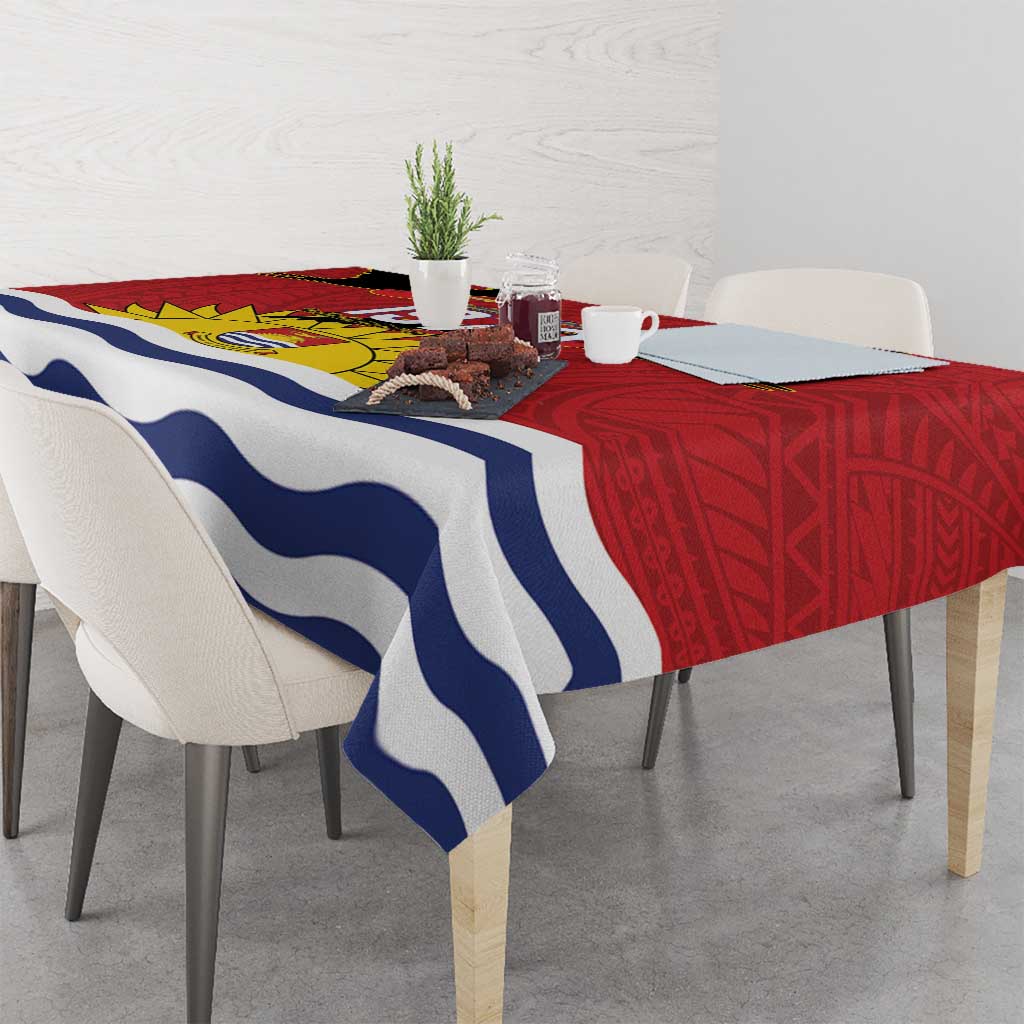 Mauri Kiribati Independence Day Tablecloth 1979 Proud National Frigatebird