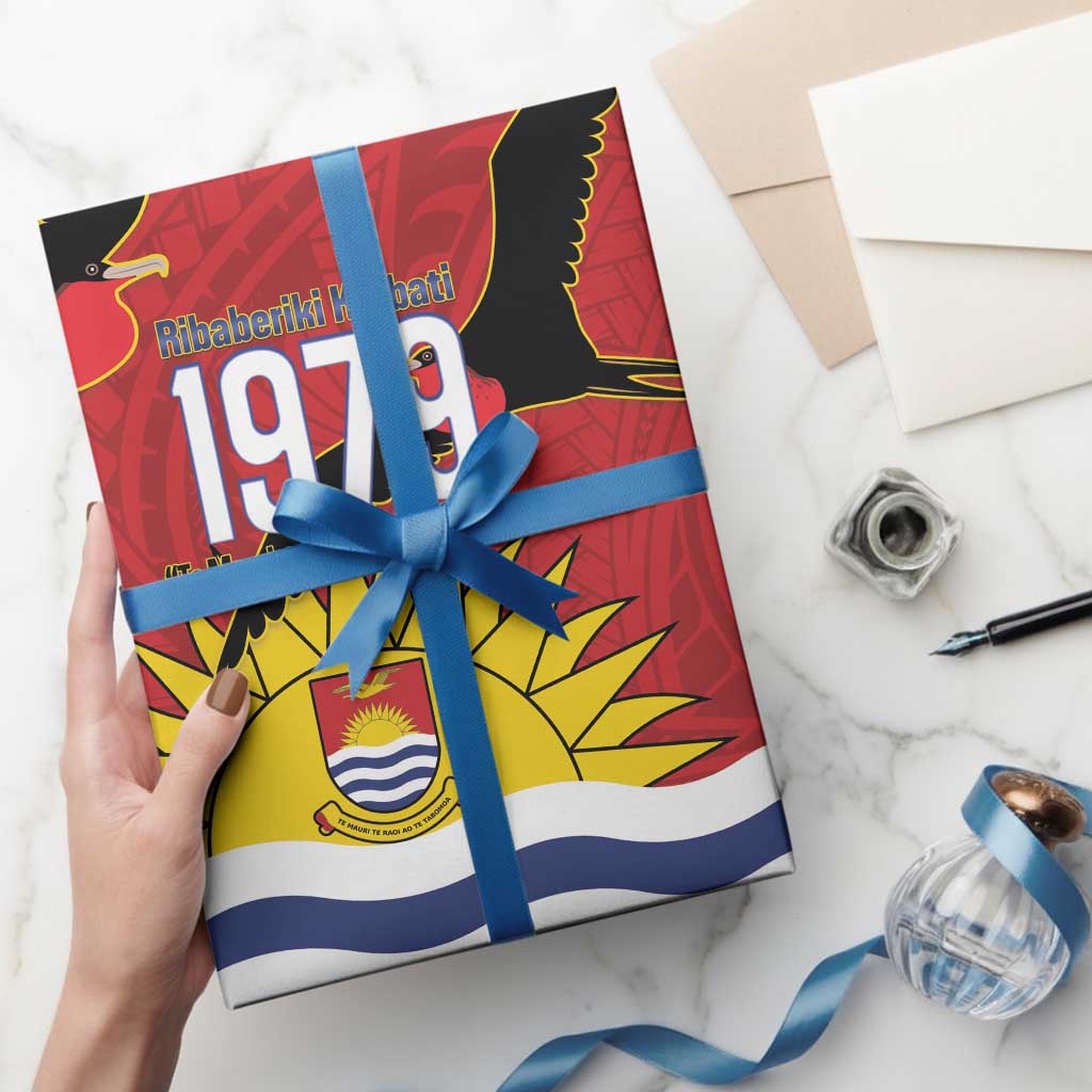 Mauri Kiribati Independence Day Wrapping Paper 1979 Proud National Frigatebird LT14 - Polynesian Pride