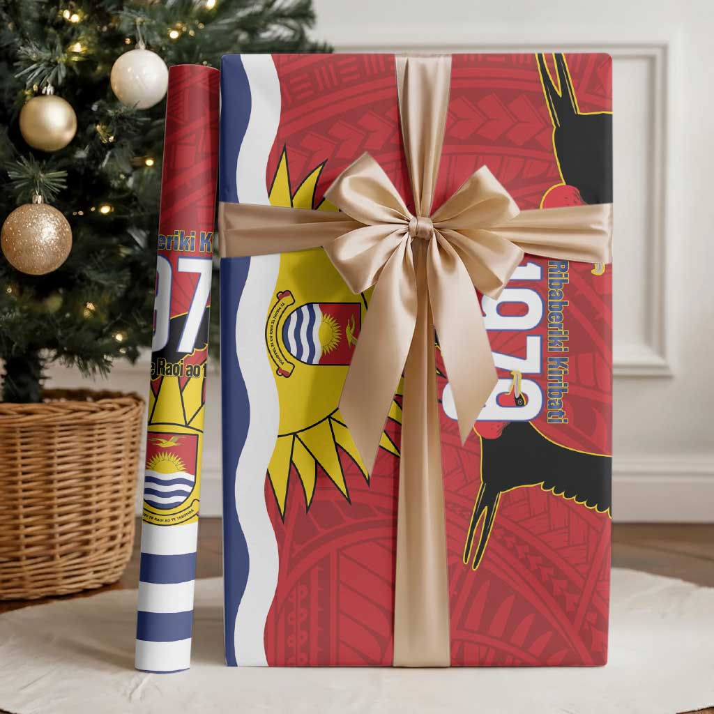 Mauri Kiribati Independence Day Wrapping Paper 1979 Proud National Frigatebird LT14 - Polynesian Pride