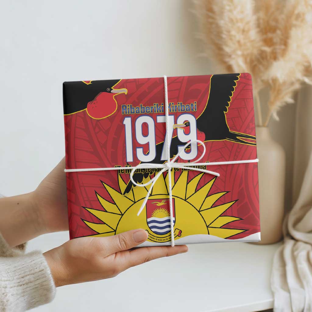Mauri Kiribati Independence Day Wrapping Paper 1979 Proud National Frigatebird LT14 - Polynesian Pride