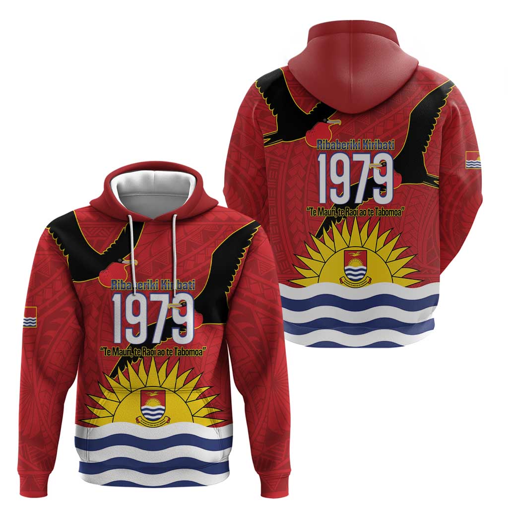 Mauri Kiribati Independence Day Zip Hoodie 1979 Proud National Frigatebird