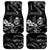 Black Hafa Adai Guam Car Mats Chamorro Latte Stone Hand With Plumeria