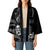 Black Hafa Adai Guam Kimono Chamorro Latte Stone Hand With Plumeria - Polynesian Pride