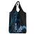 Blue Hafa Adai Guam Grocery Bag Chamorro Latte Stone Hand With Plumeria