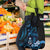 Blue Hafa Adai Guam Grocery Bag Chamorro Latte Stone Hand With Plumeria