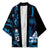 Blue Hafa Adai Guam Kimono Chamorro Latte Stone Hand With Plumeria - Polynesian Pride