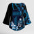 Blue Hafa Adai Guam Kimono Sleeve Blouse Chamorro Latte Stone Hand With Plumeria - Polynesian Pride