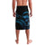 Blue Hafa Adai Guam Lavalava Chamorro Latte Stone Hand With Plumeria