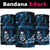 Blue Hafa Adai Guam Neck Gaiter Chamorro Latte Stone Hand With Plumeria - Polynesian Pride