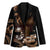 Brown Hafa Adai Guam Blazer Chamorro Latte Stone Hand With Plumeria - Polynesian Pride