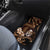 Brown Hafa Adai Guam Car Mats Chamorro Latte Stone Hand With Plumeria