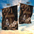 Brown Hafa Adai Guam Garden Flag Chamorro Latte Stone Hand With Plumeria