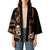 Brown Hafa Adai Guam Kimono Chamorro Latte Stone Hand With Plumeria - Polynesian Pride