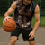 Brown Hafa Adai Guam Sleeveless Hoodie Chamorro Latte Stone Hand With Plumeria - Polynesian Pride