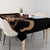 Brown Hafa Adai Guam Tablecloth Chamorro Latte Stone Hand With Plumeria