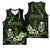 Green Hafa Adai Guam Basketball Jersey Chamorro Latte Stone Hand With Plumeria - Polynesian Pride