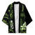 Green Hafa Adai Guam Kimono Chamorro Latte Stone Hand With Plumeria - Polynesian Pride
