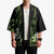 Green Hafa Adai Guam Kimono Chamorro Latte Stone Hand With Plumeria - Polynesian Pride