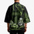 Green Hafa Adai Guam Kimono Chamorro Latte Stone Hand With Plumeria - Polynesian Pride