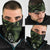 Green Hafa Adai Guam Neck Gaiter Chamorro Latte Stone Hand With Plumeria - Polynesian Pride