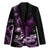 Purple Hafa Adai Guam Blazer Chamorro Latte Stone Hand With Plumeria - Polynesian Pride