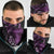 Purple Hafa Adai Guam Neck Gaiter Chamorro Latte Stone Hand With Plumeria - Polynesian Pride