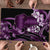 Purple Hafa Adai Guam Puzzle Chamorro Latte Stone Hand With Plumeria - Polynesian Pride