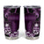 Purple Hafa Adai Guam Tumbler Cup Chamorro Latte Stone Hand With Plumeria
