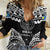 Palau Constitution Day Women Casual Shirt Belau Seal With Polynesian Pattern - Black