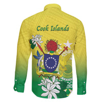 Cook Islands Independence Day Family Matching Puletasi and Hawaiian Shirt Kuki Airani Tiare Maori Polynesian Pattern - Green LT14 - Polynesian Pride