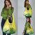 Cook Islands Independence Day Grocery Bag Kuki Airani Tiare Maori Polynesian Pattern - Green