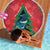 New Zealand Christmas In July Beach Blanket Kowhai Tui Bird With Pohutukawa - Red